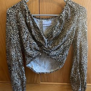 urban outfitters cheetah top